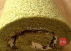 抹茶蜜豆蛋糕卷的做法图解14