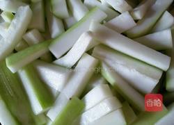 青椒炒瓠子的做法图解2