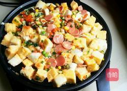 馒头鸭蛋时蔬饼的做法图解6