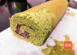 红豆抹茶卷的做法图解9