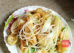 豆芽炒油条的做法图解5