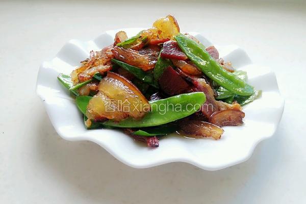 豌豆片炒腊肉