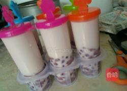牛奶红豆冰棒的做法图解3