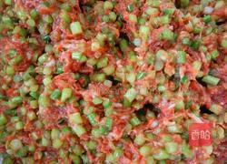 蒜苔猪肉饺子的做法图解2