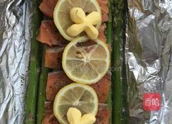 香柠芦笋烤三文鱼的做法图解3