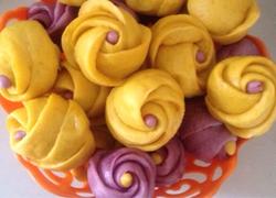 紫薯，南瓜玫瑰馒头