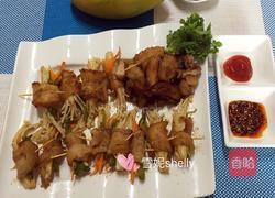 五花肉金针卷的做法图解7