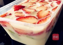 草莓牛奶羹的做法图解4