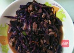 鸡丝紫甘蓝的做法图解6