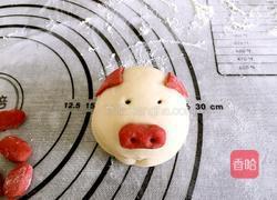 小猪豆沙包的做法图解12
