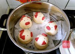 小猪豆沙包的做法图解14