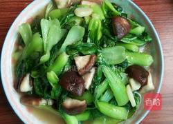香菇炒青菜的做法图解4