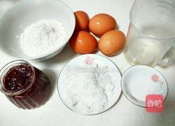 草莓酱夹心蛋糕的做法图解1