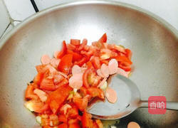 西红柿火腿面的做法图解2