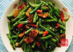 豇豆炒肉片的做法图解4