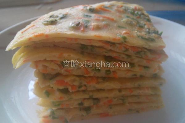 胡萝卜鸡蛋饼