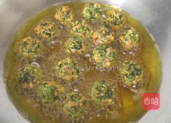 茼蒿丸子的做法图解8