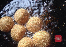 豆沙芝麻团的做法图解7