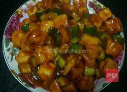 菠萝咕噜小油豆腐的做法图解3