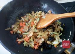 有机菜花炒肉的做法图解5