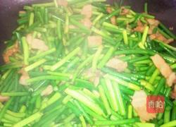 猪肉炒蒜苔的做法图解5