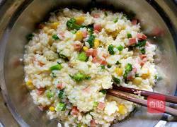 米饭鸡蛋煎饼的做法图解4