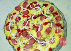 火腿鸡蛋饼的做法图解7