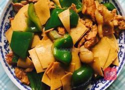 青椒豆皮肉片的做法图解4