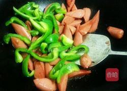 青椒炒火腿的做法图解7