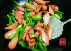 青椒炒火腿的做法图解8