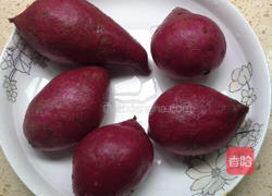 紫薯玫瑰包的做法图解1