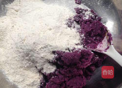 紫薯玫瑰包的做法图解4