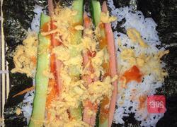 火腿肉松寿司的做法图解2