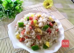 五彩蛋炒饭的做法图解8