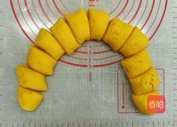 无水代糖南瓜麻薯面包圈的做法图解2