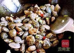 香辣姜葱爆炒花甲的做法图解5