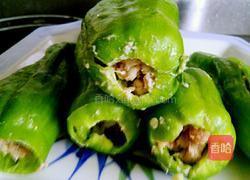 青椒酿肉的做法图解3