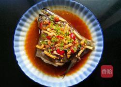 清蒸黑鱼头的做法图解6