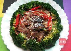 腊肉炒西兰花的做法图解5