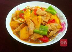 菠萝炒肉的做法图解12