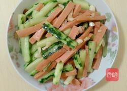 黄瓜炒火腿肠的做法图解8