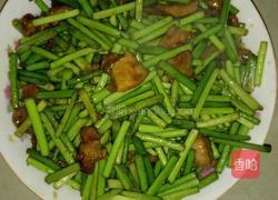 蒜台炒肉的做法图解8