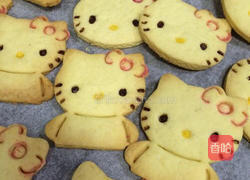 KITTY猫饼干的做法图解22