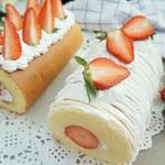 草莓奶油蛋糕卷