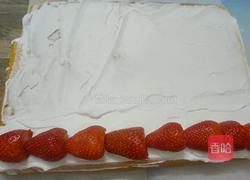 草莓奶油蛋糕卷的做法图解18