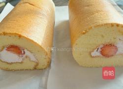 草莓奶油蛋糕卷的做法图解20