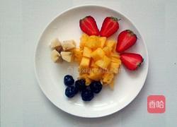 五彩菠萝炒饭的做法图解4