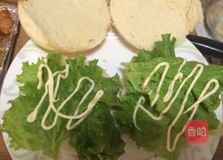 奥尔良烤馒头鸡腿堡的做法图解7