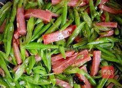 豆角炒火腿的做法图解9