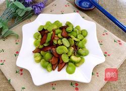 蚕豆炒腊肉的做法图解8